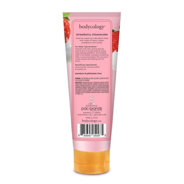 Bodycology Shea Butter Body Cream, Strawberry Cheesecake, 8 ...