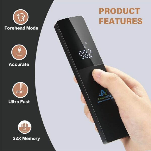 Amplim No-Touch Forehead Thermometer for Adults and Kids, No...