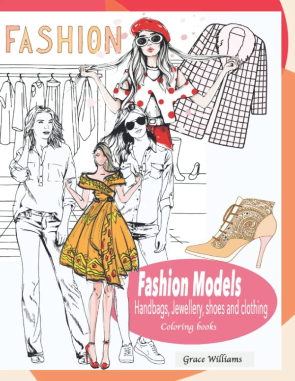 Fashion Coloring Books. Fashion model coloring.: Fashion col...