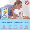 Sea Monster Mango Baby Wipes - 30 Count Travel Friendly Face...