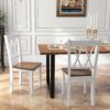 Giantex Dining Room Chairs Set of 2 White, Wooden Farmhouse ...