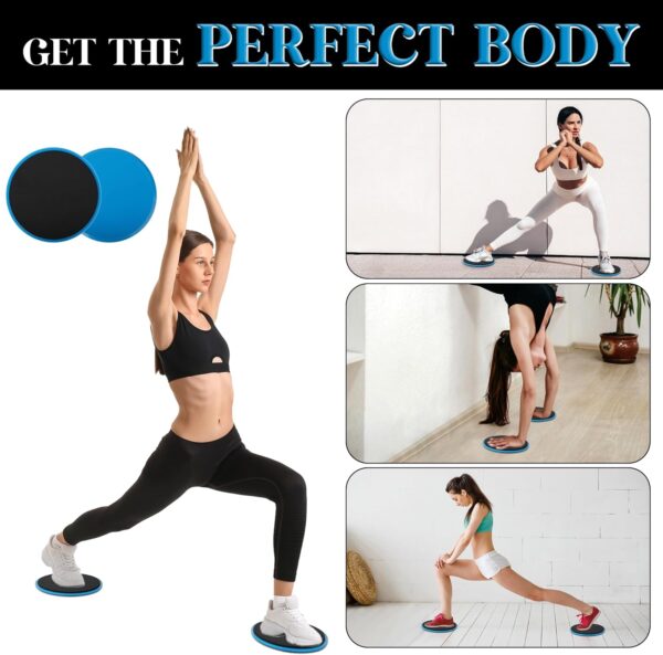 ZILLEEN Exercise Sliders for Working Out Fitness Discs for P...