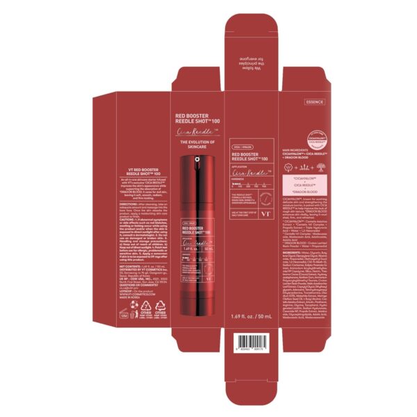 VT COSMETICS Red Booster Reedle Shot 100, Microneedling Seru...