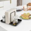 Napkin Holder for Table, Metal Napkin Holder with Salt and P...