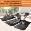 Treadmill Mat,Bike Mat,Stationary Bike Mat,Foldable Treadmil...