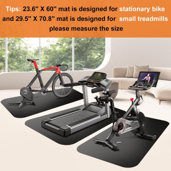 Treadmill Mat,Bike Mat,Stationary Bike Mat,Foldable Treadmil...