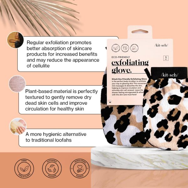 Kitsch Exfoliating Glove – Korean Exfoliating Mitt & Deep Ex...