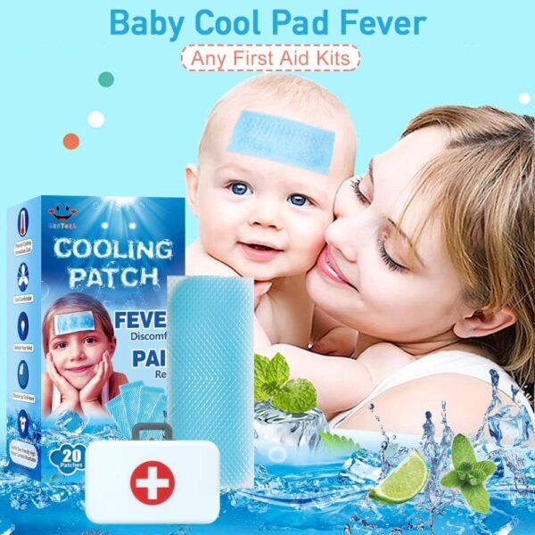 20 Sheets EasYeah Kid Fever Patches for Kids Fever Discomfor...