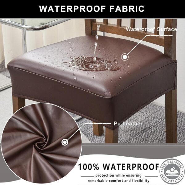NILUOH Waterproof Seat Covers for Dining Room Chairs Set of ...
