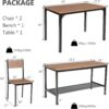 Giantex Dining Table Set for 4, 43" Kitchen Table and Chairs...