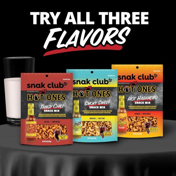 Snak Club x Hot Ones Hot Habanero Snack Mix, Spicy Snacks wi...