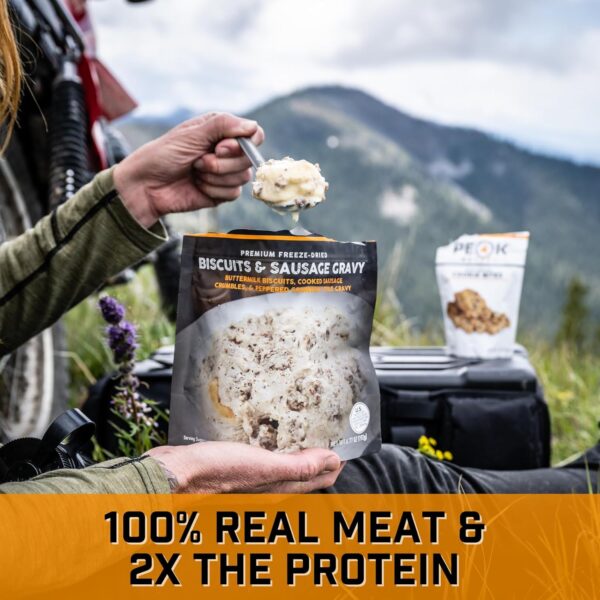 Peak Refuel Biscuits & Sausage Gravy | Freeze Dried Backpack...