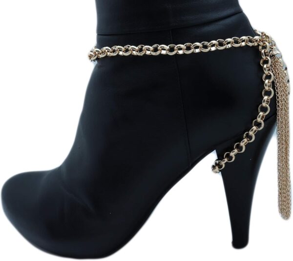 TrendyFashionJewelry TFJ Women Jewelry Boot Bracelet Gold Me...