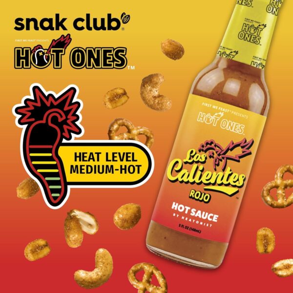 Snak Club x Hot Ones Hot Habanero Snack Mix, Spicy Snacks wi...