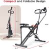 Sunny Health & Fitness Smart Upright Row-N-Ride Trainer w/Ad...