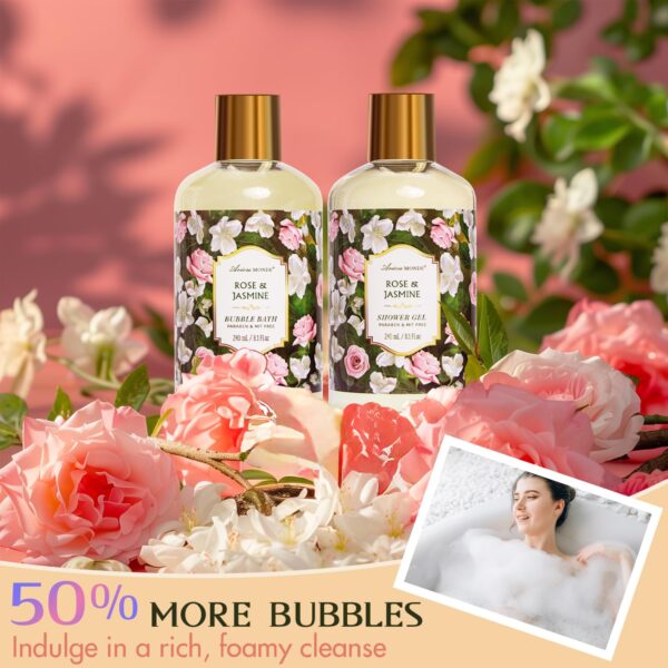 Gift Basket for Women - 8 Pc Rose & Jasmine Beauty & Persona...