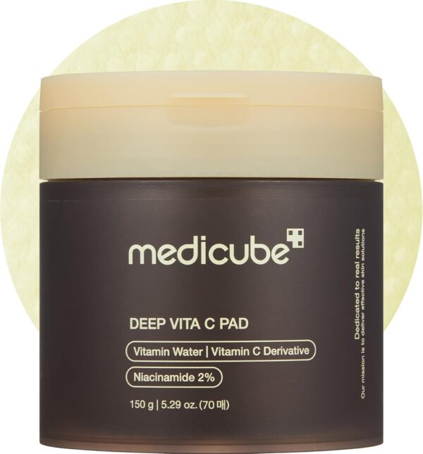 Medicube Deep Vita C Facial Pads, Vitamin C Toner Pads for U...