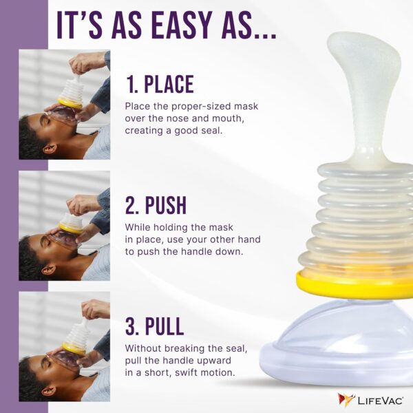 LifeVac Home Kit - Portable Suction Rescue Device, First Aid...