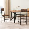 Giantex Dining Chairs Set of 4, Industrial Kitchen Chairs wi...