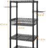 Home Gym Storage, 3 Tiers Workout Equipment Organizer with W...