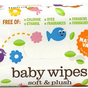 Natural Value All Natural Soft & Gentle Baby Wipes, 80 Wipes...