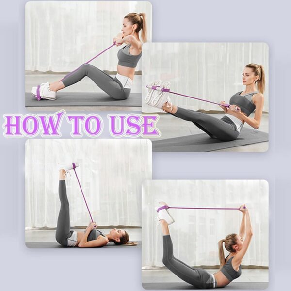 Pedal Resistance Band, Multifunction Yoga Workout Equipment,...
