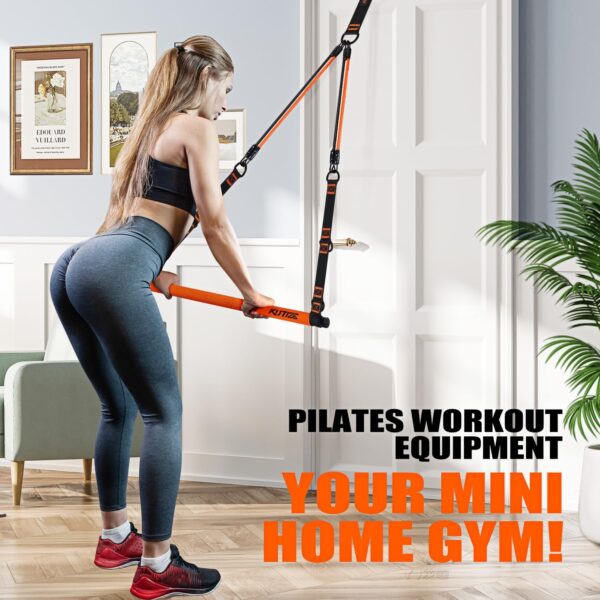 Pilates Bar Kit with Resistance Bands, Pilates Equipment, Mu...