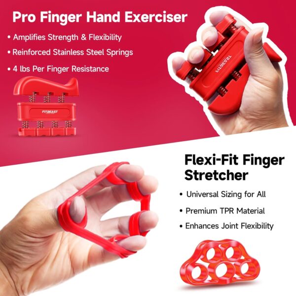 FitBeast Grip Strengthener Forearm Strengthener Hand Grips S...