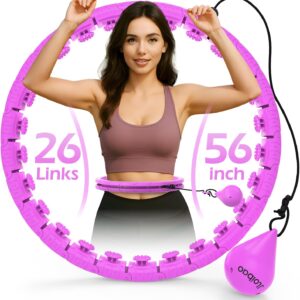 Weighted Hula Circle with 26 Links(56 Inch) for Adults Weigh...