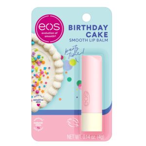 eos Natural Shea Lip Balm- Birthday Cake, All-Day Moisture L...