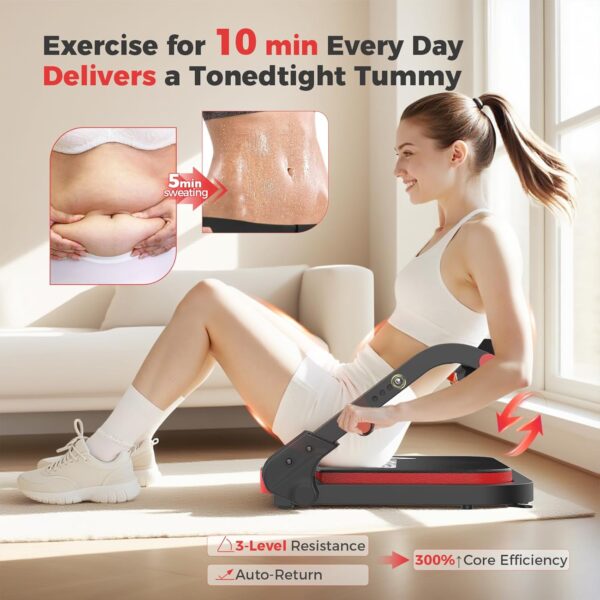 Ab Machine,Sit Up Machine & Core Exercise Equipment, Ab Work...
