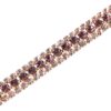 uxcell 1 Yard 3 Rows Rhinestone Chain, 8.5mm Bling Crystal C...