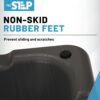 The Step Adjustable High Step Aerobic Platform with 4 Risers...