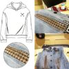 TUZAZO 500 Pieces 10 mm Square Pyramid Studs for Clothing Ba...