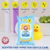 Sea Monster Mango Baby Wipes - 30 Count Travel Friendly Face...