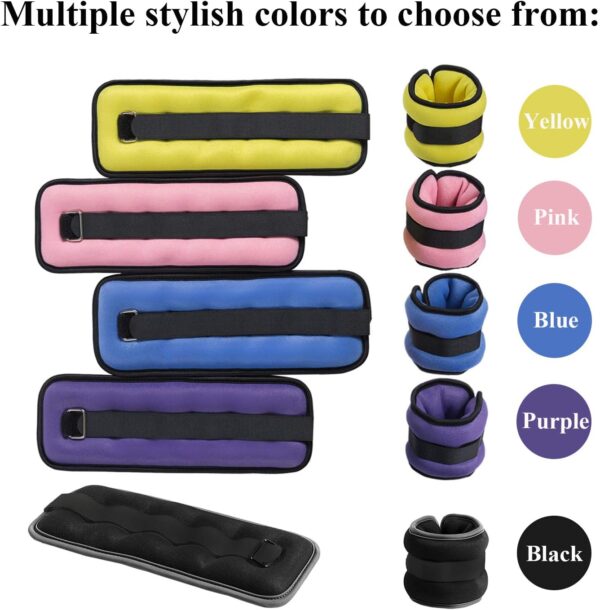 Ankle/Wrist Weights, Small Leg Arm Hand Cuff Weights for Wom...