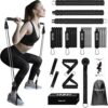 Pilates Bar Kit with Resistance Band-Multifunctional Portabl...