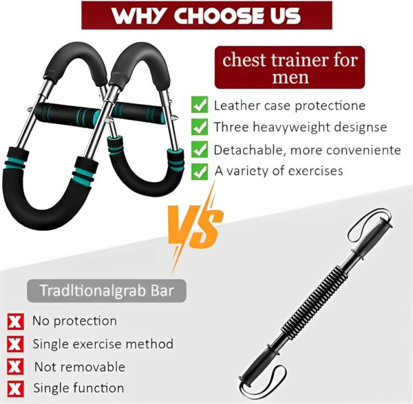 Twister Arm Trainer, Adjustable 40-100lbs Chest Workout Equi...