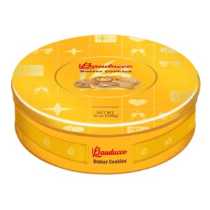 Bauducco Assorted Butter Cookies Tin, 12 oz (Pack of 1) – Tr...