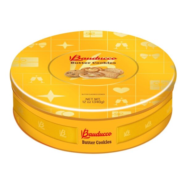 Bauducco Assorted Butter Cookies Tin, 12 oz (Pack of 1) – Tr...
