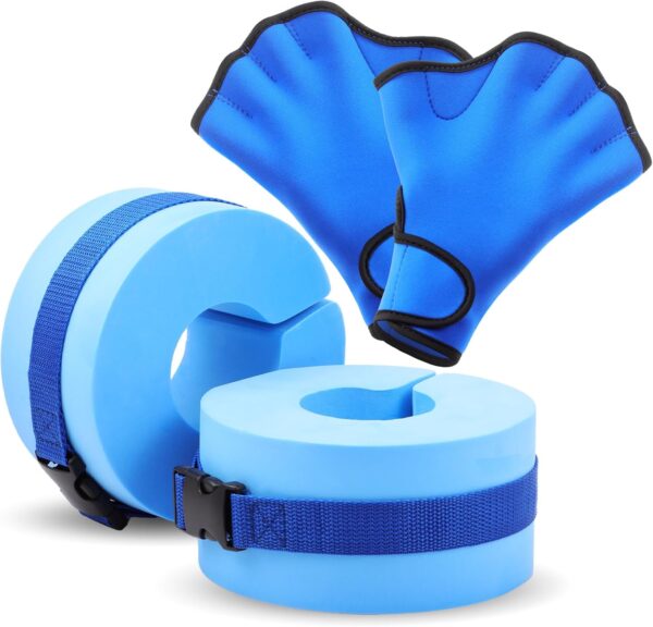 Water Aerobics Set for Aquatic Exercise 1 Pair Swimming Glov...