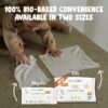 Naty Compostable XXL Baby Wipes - Unscented, 100% Plant-Base...