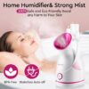 Amconsure Facial Steamer - Nano Ionic Face Steamer Warm Mist...