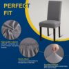 Chair Covers, Stretch Kitchen Dining Room Chair Covers Set o...