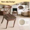 Non Slip Chair Cushions for Dining Chairs Set of 4 Kitchen C...