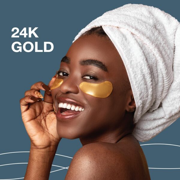 Under Eye Patches for Puffy Eyes and Dark Circles – 24k Gold...