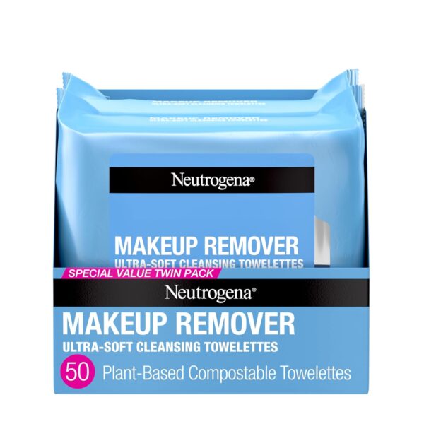 Neutrogena Makeup Remover Wipes, Daily Facial Cleanser Towel...