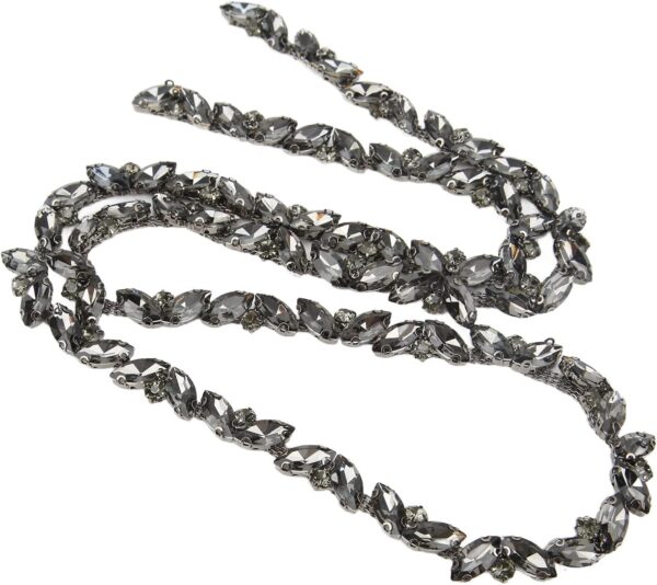 1 Yard Rhinestone Chain, AB Crystal Rhinestone Applique Bead...