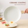 SENSARTE Nonstick Ceramic Frying Pan Skillet with Lid, 9.5 I...