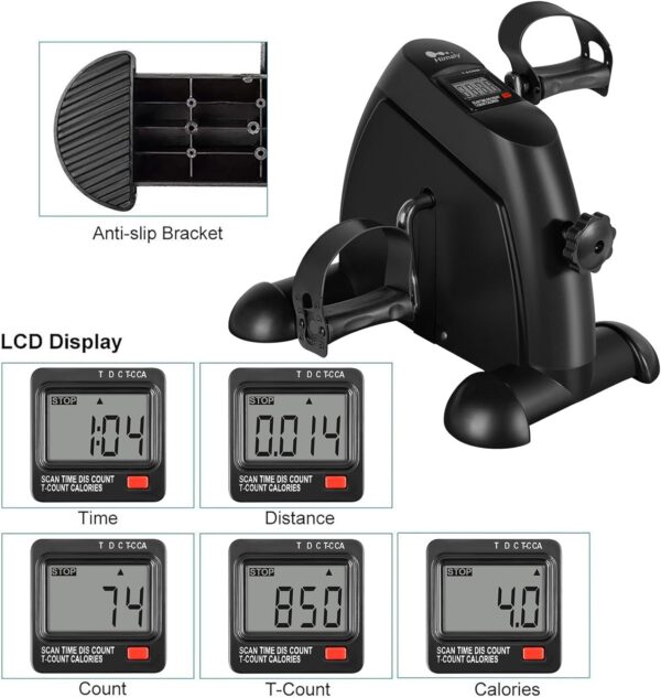 Mini Exercise Bike, himaly Under Desk Bike Pedal Exerciser P...